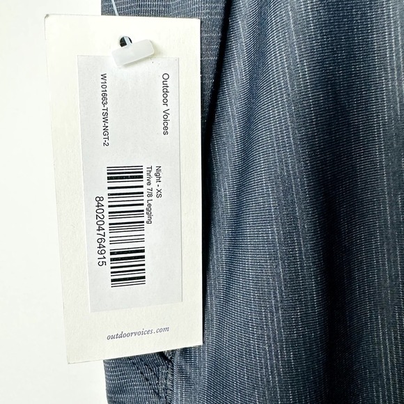 Outdoor Voices NWT Black High Waist TechSweat Thrive 7/8 Leggings Size XS - Picture 4 of 6